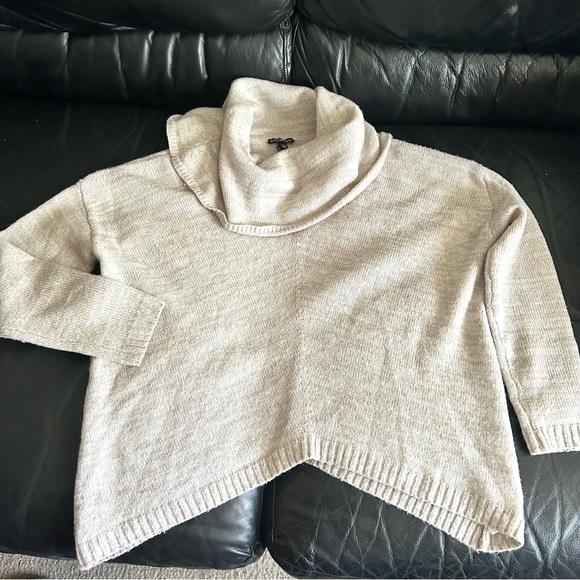 Express oversized Soft Neutral Tone, Cowl Neck Sweater XS - Picture 2 of 5